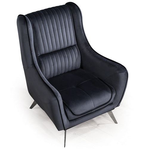 Fotoliu MAGNUM 82 cm, material: Catifea, picioarelor: Metal sau lemn, din sus