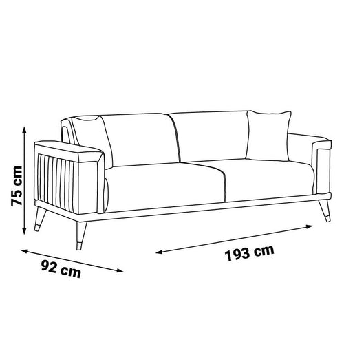 Canapea extensibilă AVENZA, Opțiuni culoare și dimensiune 