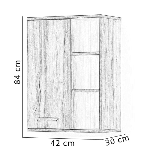 Set Comodă TV LEILA 5 rafturi 1 ușă 2 sertare 200 cm - Maroom
