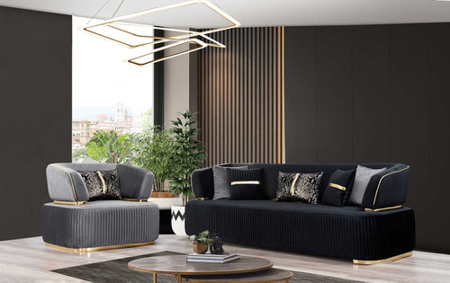 Fotoliu DORE, material:  țesătură , picioarelor;Metal , setul 1 canapea 1 fotoliu