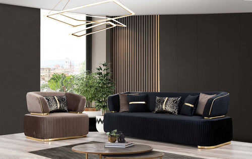 Fotoliu DORE, material:  țesătură , picioarelor;Metal , setul 1 canapea 1 fotoliu