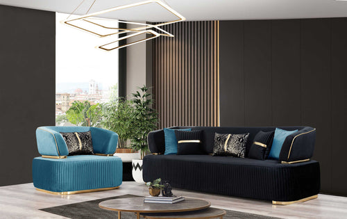 Fotoliu DORE, material:  țesătură , picioarelor;Metal , setul 1 canapea 1 fotoliu