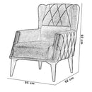 Fotoliu PRINCE 95 cm - Maroom