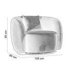 Cancelled Fotoliu MUFFIN, Opțiuni culoare - Maroom