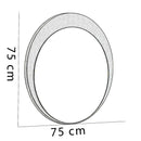 Oglindă ECRU J diametru 75 cm - Maroom