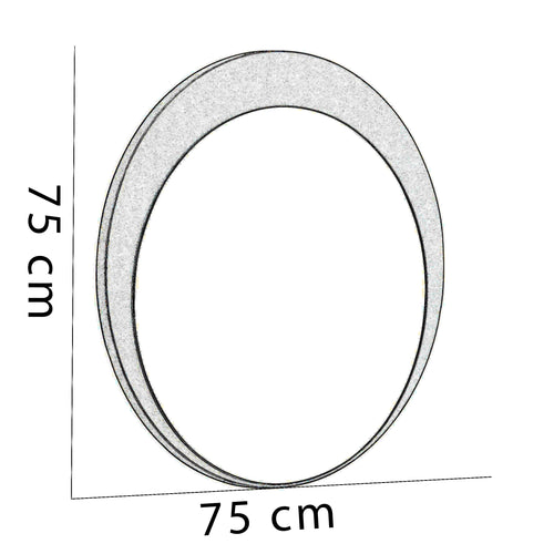 Oglindă ECRU J diametru 75 cm - Maroom