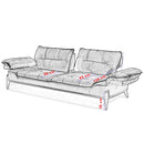 Canapea extensibilă GALAXY, Easy Clean, Opțiuni culoare - Maroom