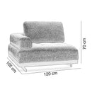 Modul 1 loc cu braț ASTRA, Opțiuni culoare - Maroom