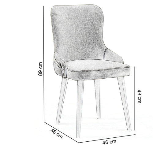 Scaun TANGO, Lemn masiv, Opțiuni culoare - Maroom