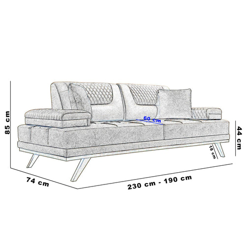 Canapea extensibilă SABRINA, Opțiuni culoare - Maroom