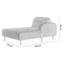 Modul şezlong KAPPA, Opțiuni culoare - Maroom