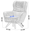 Fotoliu SABRINA, Opțiuni culoare - Maroom