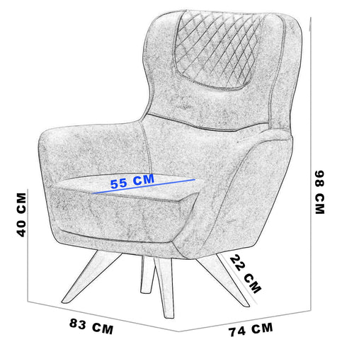 Fotoliu SABRINA, Opțiuni culoare - Maroom