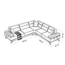 Colțar Extensibil 6 locuri AVIVA 305 x 305 cm 