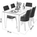 Masă extensibilă LENA 170 ( 205 ) x 89 cm - Maroom