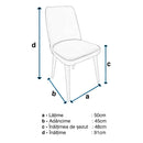 Scaun ASPEN, Picioare lemn negru, Opţiuni culoare - Maroom