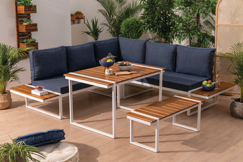 Set mobilier de grădină coltar MARISSA 240 x 240 cm, Opțiuni culoare