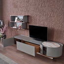 Set Comodă TV OTTO cu rafturi 2 uși 1 sertar 230 cm - Maroom