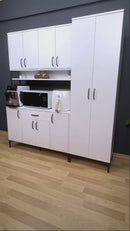 Set Dulap Bucătărie NICE 10 uși 1 sertar alb