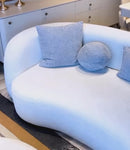 Canapea MUFFIN-MR, Opțiuni culoare, Material : Catifea  Picior&nbsp : Metal Argintiu, Pernă Pentru Spate : Burete moale , detalie