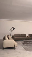 Fotoliu KAPPA, Opțiuni culoare, textură modernă boucle , picioarelor:Metal  negru, detalie