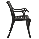 Scaun RIMINI fotografiat din lateral, evidențiind designul ergonomic, structura durabilă și materialul rezistent la intemperii. Ideal pentru terase, grădini, balcoane, cafenele și restaurante.