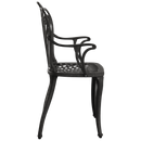 Scaun SARDEGNA fotografiat din lateral, evidențiind designul ergonomic, structura durabilă și materialul rezistent la intemperii. Ideal pentru terase, grădini, balcoane, cafenele și restaurante.