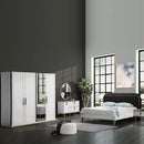 Dulap SEMENTA 2 uşi glisante cu oglinda 244 x 213 cm - Maroom