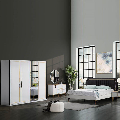 Dulap SEMENTA 2 uşi glisante cu oglinda 244 x 213 cm - Maroom