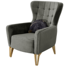 Fotoliu SEMENTA Gold 74 cm, Easy clean, Opțiuni culoare