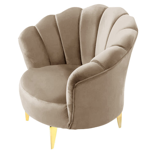Fotoliu EMERALD NW, material:Catifea, picioarelor: Auriu , din lateral