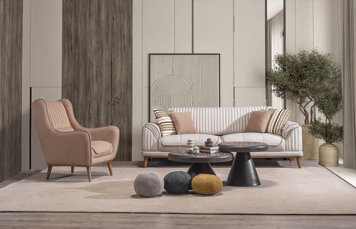 Fotoliu MAGNUM 82 cm, material: Catifea, picioarelor: Metal sau lemn   , 1 canapea  1 fotoliu