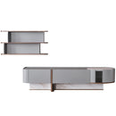 Set Comodă TV OTTO cu rafturi 2 uși 1 sertar 230 cm - Maroom