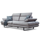 Canapea extensibilă TERRA, Țesătură cu aspect de piele, Tipul picioarelor: Metal