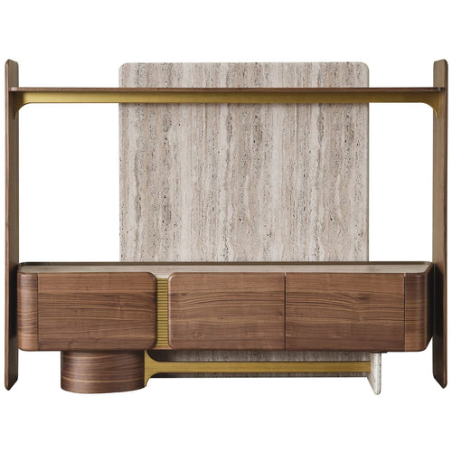 Set comodă TV ASTRA cu rafturi 3 uși 235 cm - Maroom