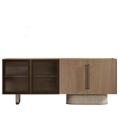 Comodă cu oglindă TINA 4 uși 200 x 82 cm - Maroom