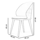 Scaun WESTWOOD, Lemn masiv, Opțiuni culoare - Maroom