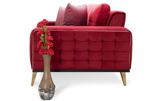 Canapea extensibilă 3 locuri SEMENTA Gold 220 cm, Easy clean, Opțiuni culoare