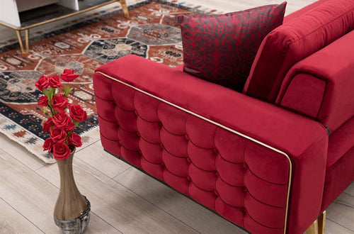 Canapea extensibilă 3 locuri SEMENTA Gold 220 cm, Easy clean, Opțiuni culoare