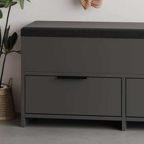 Banchetă cu depozitare LOGAN perna pentru șezut 3 uși 106 cm, Opțiuni culoare