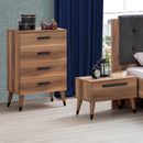 Comodă EMPOLI 4 sertare 59 x 98 cm - Maroom