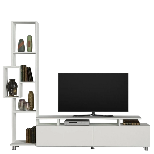 Comodă TV WENDY 2 uși 6 rafturi 160 cm Opțiuni culoare