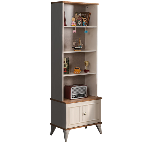 Bibliotecă LENA 4 rafturi 1 ușă 62 x 187 cm - Maroom