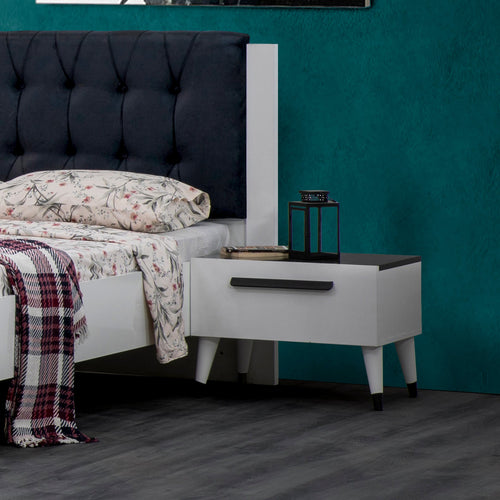 Noptieră EMPOLI ALB 1 sertar 59 x 45 cm - Maroom