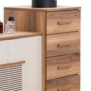 Comodă FULYA 2 uşi 4 sertare 126 x 94 cm - Maroom