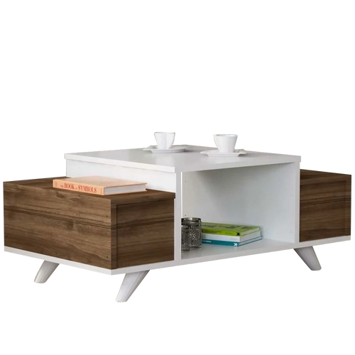 Măsuță cafea BIANCA 2 uși 1 raft 90 x 60 cm - Maroom