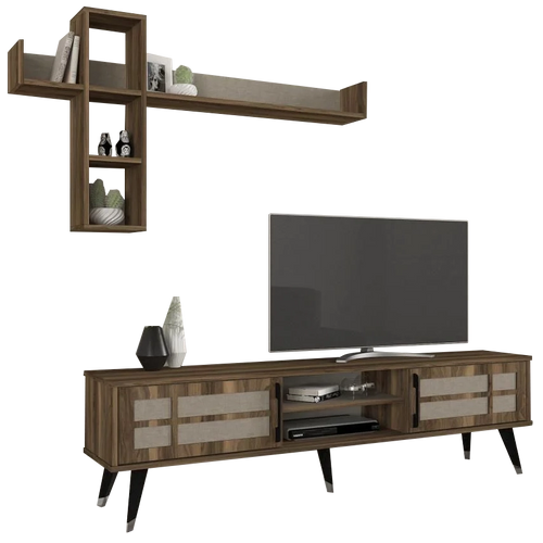 Set comodă TV ZARA 2 uși 7 rafturi 180 cm - Maroom