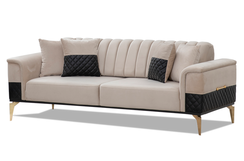 Canapea extensibilă 3 locuri LOTTO 219 cm, Easy Clean, Opțiuni culoare