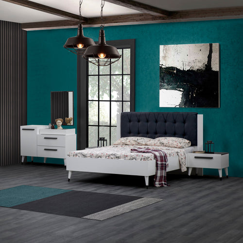 Noptieră EMPOLI ALB 1 sertar 59 x 45 cm - Maroom