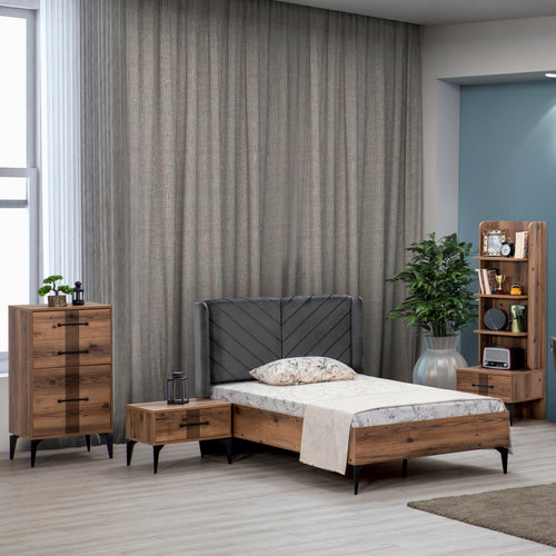 Noptieră LOTTO 1 sertar 60 x 45 cm, Nuc